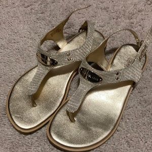 Michael Kors gold sandals size 6